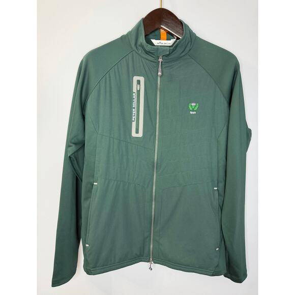 Peter Millar Men's Balsam Green Merge Elite Hybrid Jacket Performance Golf M - Picture 2 of 14
